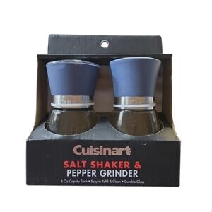 Cuisinart Blue and Silver Salt Shaker & Pepper Grinder Set